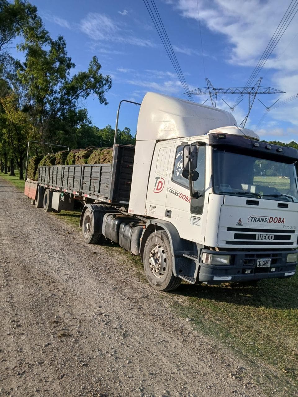 Entrega de pallets de pasto natural